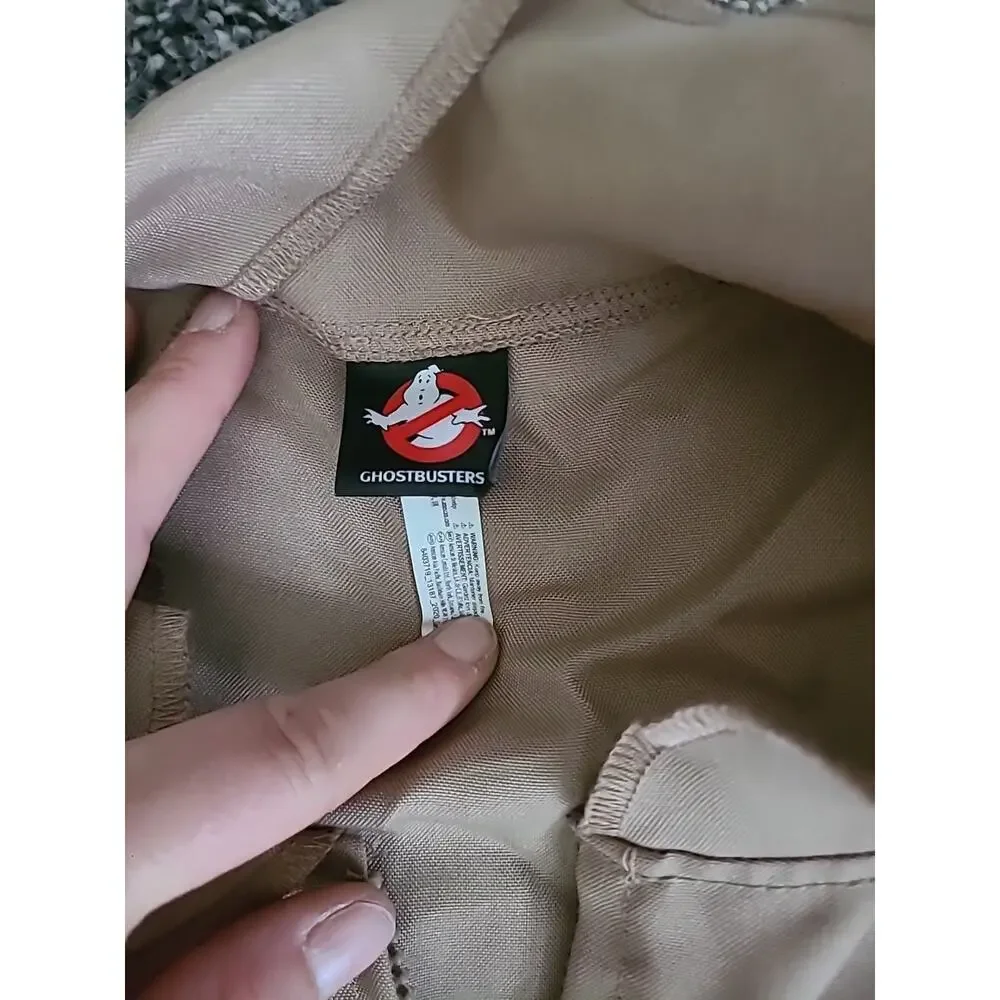 Ghostbusters Venkman Costume Jumpsuit Adult Beige Cosplay Movie Uniform XL - Picture 6 of 9